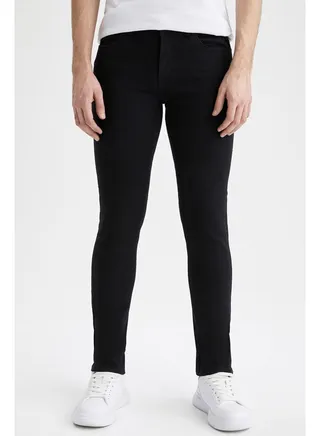 Man Skinny Fit Denim Denim Trousers 