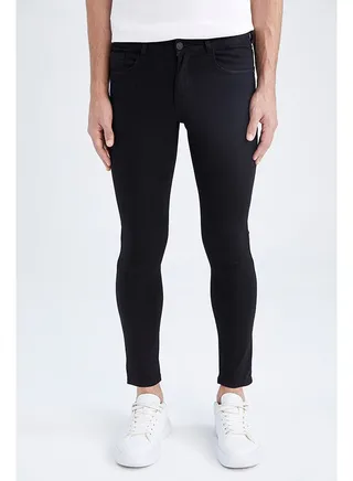 Man Black Denim Trousers 