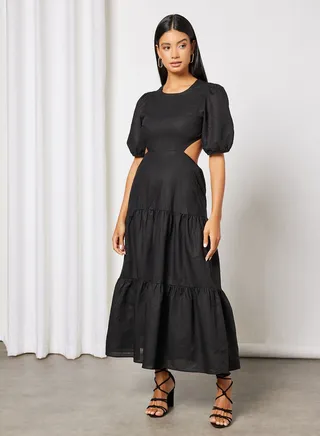 Drawstring Maxi Dress 