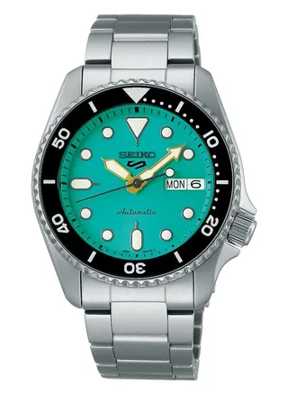 Seiko 5 Sports SKX 38mm Teal  Stainless Steel Bracelet SRPK33K1 