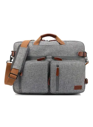 Convertible Multi-Functional Laptop Briefcase Grey 