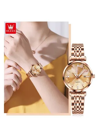 Watches for Women Stainless Steel Quartz Water Resistant Analog Watch 32mm 5536 