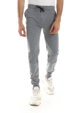Detailed Casual Sweatpants With Bottom Zipper 
