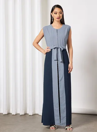 Modest Vest With Belt And Sheila 