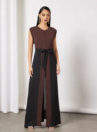 Modest Vest With Belt And Sheila 