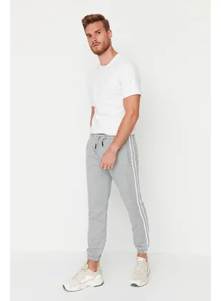 Sweatpants - Gray - Joggers 