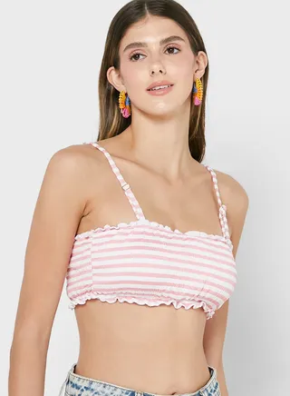 Striped Bikini Top 