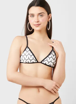 Strappy Triangle Bikini Top 