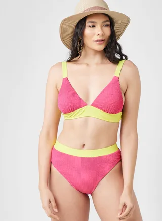 Colorblock Detail Bikini Set 