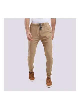 Casual Plain/Basic   pants Biege 