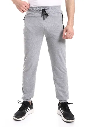 Mens Casualsweat Pants With Side Zippers 
