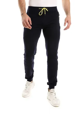 Caesar men Detailed MensCasual SweatPant,blue,M 