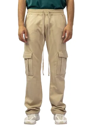 Wide-Leg Cargo Sweatpant 