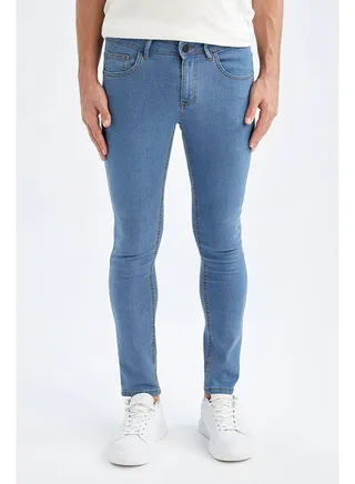 Man Blue Denim Trousers 