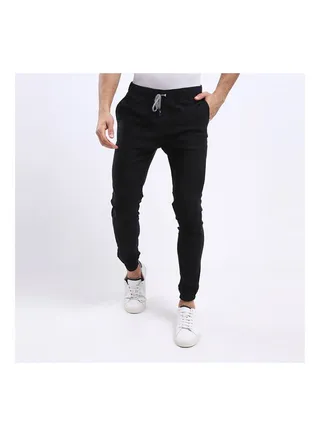 Casual Plain/Basic   pants Black 