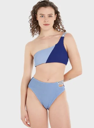 Cut Out High Leg Bikini Bottom 
