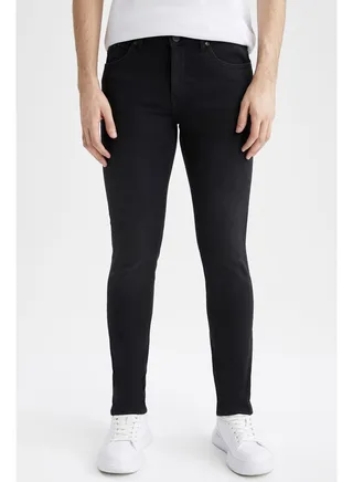Man Skinny Fit Denim Denim Trousers 