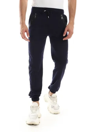 Detailed Casual Sweatpants With Two Zipper In Side 