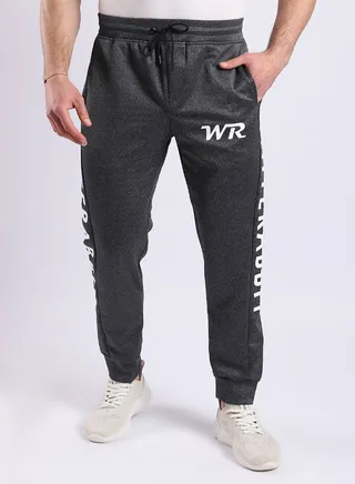 Both Sides "White Rabbit" Printed Sweatpants - Heather Charcoal 
