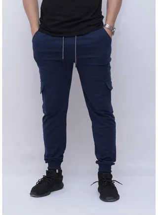 Packet Detailed Casual Sweatpant Blue 
