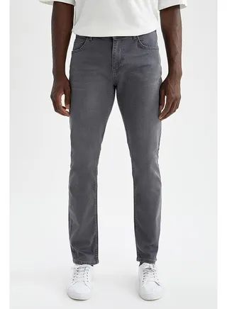 Man Grey Denim Trousers 