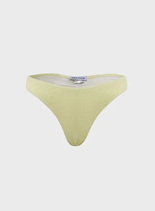 Textured Knot Side Bikini Bottom 