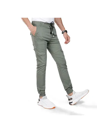 Coup Jogger Pants For Men - Slim Fit - Dark Green 