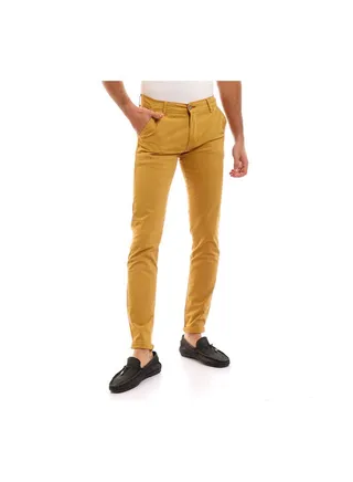 Gabardine Plain Mid Rise Pants Gamali 