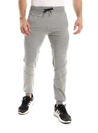 Caesar men Detailed MensCasual SweatPant,grey,M 