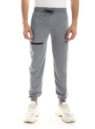 Detailed Casual Sweatpants With Printed Side 
