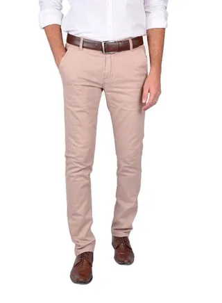 Solid Design Pants Beige 