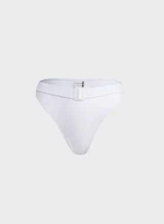 Belted High Waist Bikini Bottom 