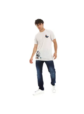 Side Pockets Classic Indego Men Jeans-Dark Blue 