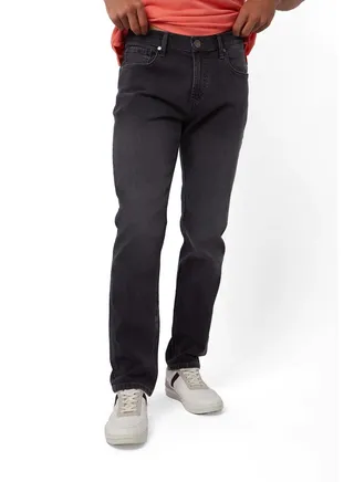 Fancy Regular Fit Straight Leg Denim Jeans 