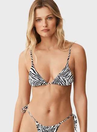 Printed Bikini Top 