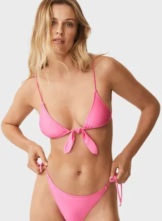 Tie Detail Bikini Bottom 