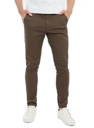 Pants Men's Gabardine Pica Material - Cotton, Color Caffee 