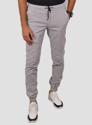 Men's gabardine pants - Light Grey 