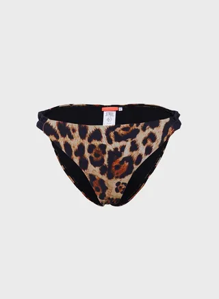 Frill Leopard Tanga Brief 