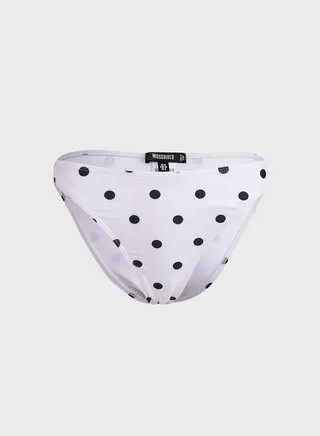 Polka Dot Boomerang Bikini Brief 
