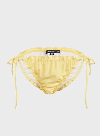 Ruffle Tie Side Bikini Bottom 