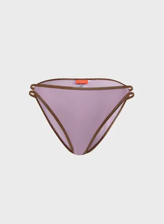 Tort Trim Shirred Bikini Bottom 