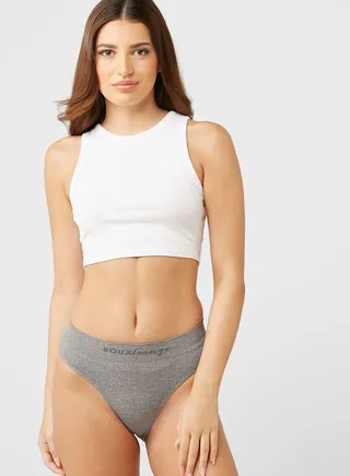 202375-Rib Seamless Lounge Brief 