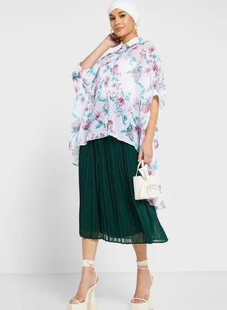 Puff Sleeve High Low Top 