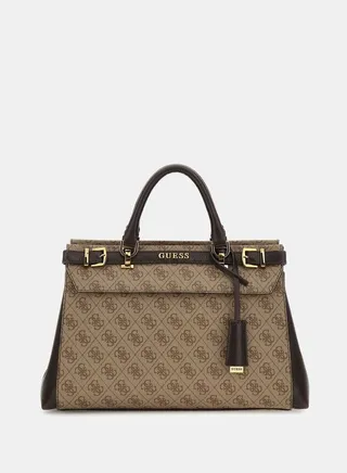 Sestri Logo Womens NOELLE Shoulder Handbag Brown 