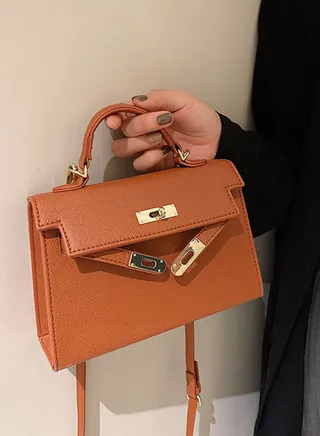 Women's Satchel Handbag Shoulder Handbag 19*7*21CM Brown 