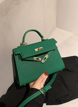 Women's Satchel Handbag Shoulder Handbag 19*7*21cm Green 
