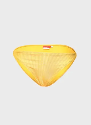Shell Trimmed High Leg Bikini Bottoms 