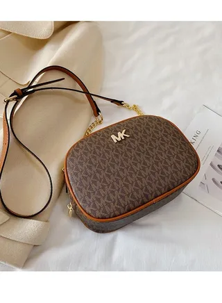 Michael Kors Fashionable And Simple Printed Cross-body Shoulder Bag 22*8*15cm 