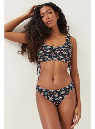 Hipster Floral Bikini Bottom Multicolour 